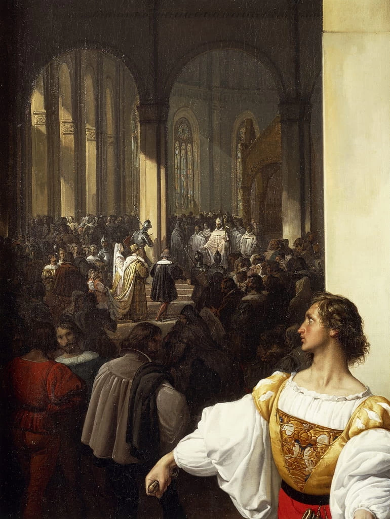 La cospirazione di Lampugnani - Accademia Brera, Milano, dettaglio